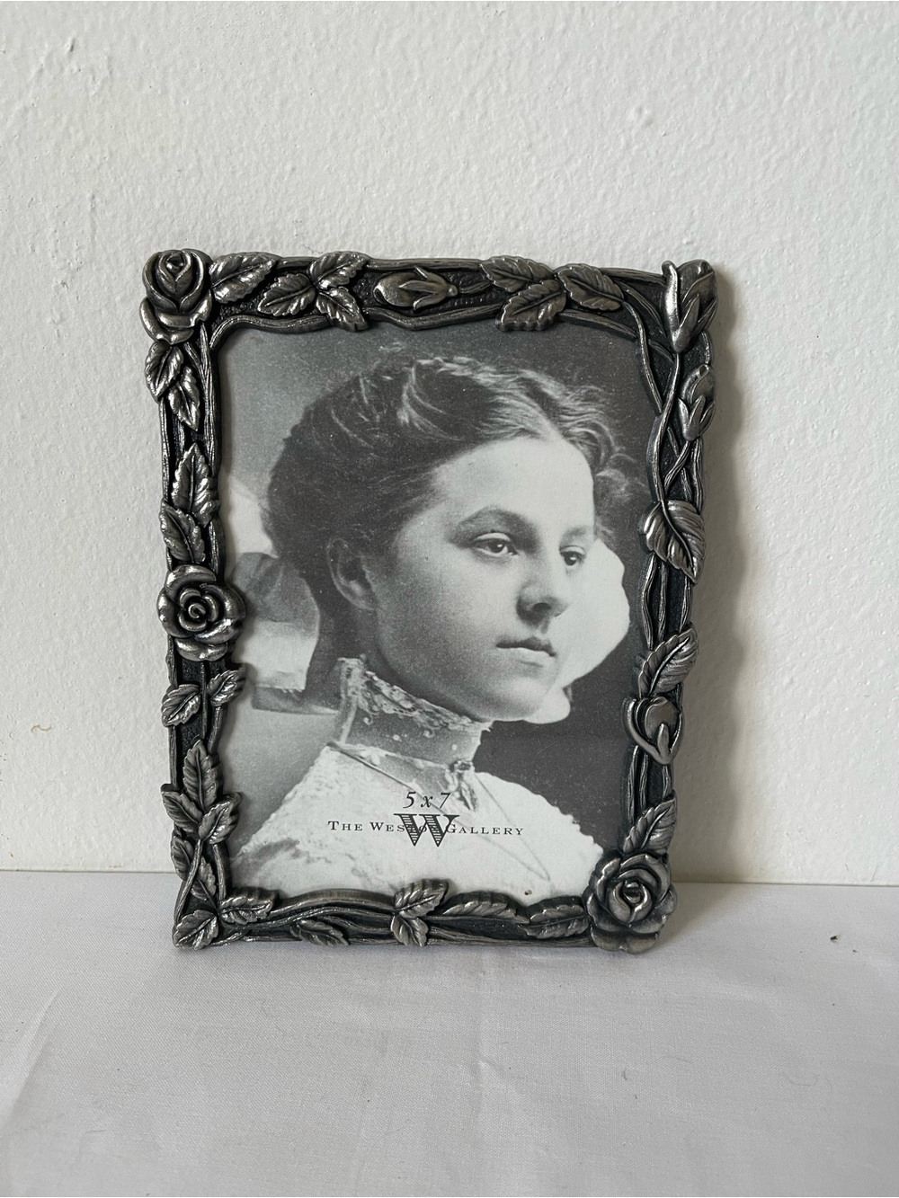 Ornate Silver Floral Metal Picture Frame by the Weston Gallery